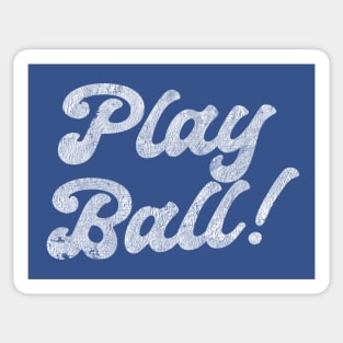 Play Ball! Vintage Distressed Design Sticker